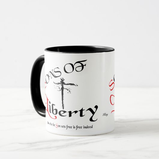 Mug "Fils de la liberté" (Devant gauche)