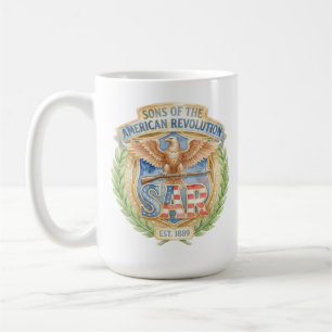 Mug Fils de la Révolution Américaine SAR Fondé en 1889