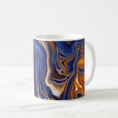 Mug Fils de marbre en cuivre et bleu (Devant droit)