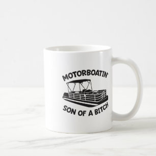 Mug Fils de Motorboatin 'd'un bateau ponton drôle de b