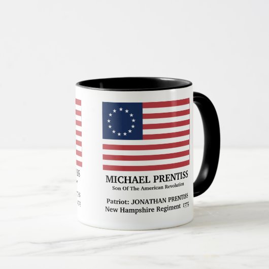 Mug Fils Du Drapeau De La Révolution Américaine (Devant droit)