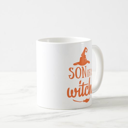 Mug Fils D'Une Sorcière Drôle Halloween (Devant droit)