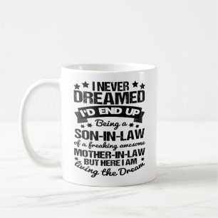 Mug Fils en droit Fière de la merveilleuse mère en dro