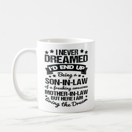 Mug Fils en droit Fière de la merveilleuse mère en dro (Gauche)