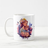 Mug Fils et mère heureux Fête des mères (Gauche)