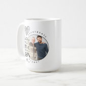 Mug Fils moderne , anniversaire de petit-fils Typograp (Devant gauche)
