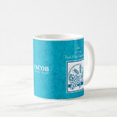 Mug Fils, Première Communion, Blé, Raisins Bleus (Devant droit)