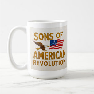 Mug Fils vintages de la révolution américaine Drapeau 