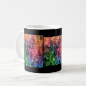 Mug Fin De L'Art Abstrait Arc-En-Ciel (Devant gauche)