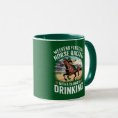 Mug Fin de semaine de prévisions Horse Racing (Devant droit)