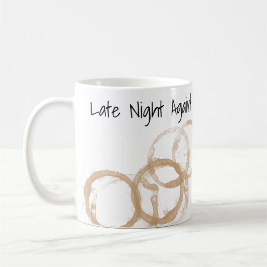 Mug Fin de soirée de nouveau Cercles de café (Gauche)