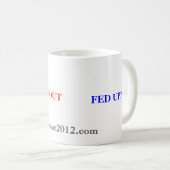 Mug Fin de support 2012 de vote (Devant droit)