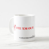 Mug Fin de support 2012 de vote (Devant gauche)