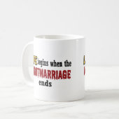 Mug Fin du mariage nocturne (Devant gauche)