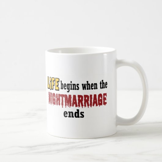 Mug Fin du mariage nocturne (Droite)
