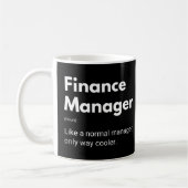 Mug Financer Manager Définition amusante (Gauche)