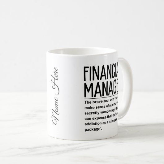 Mug Financial manager (Devant droit)