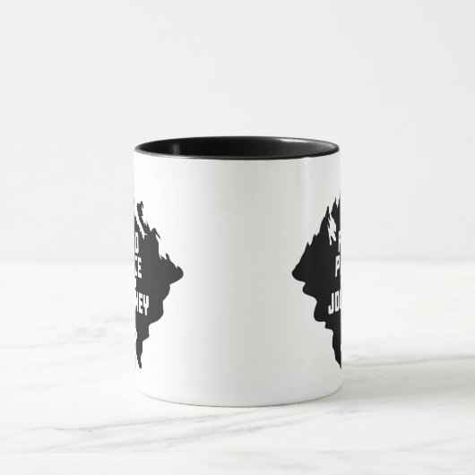 Mug Find Peace in the Journey Mountain Design (Centre)