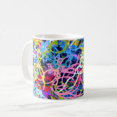 Mug Fine Art background. Seamless pattern with grunge (Devant gauche)