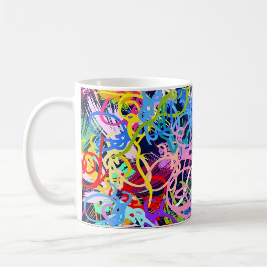 Mug Fine Art background. Seamless pattern with grunge (Gauche)