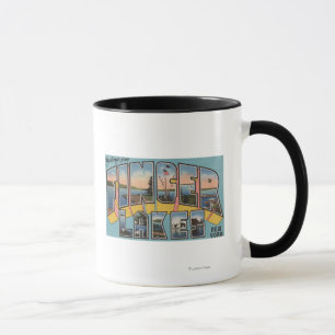 Mug Finger Lakes, New York - Scènes de grandes lettres