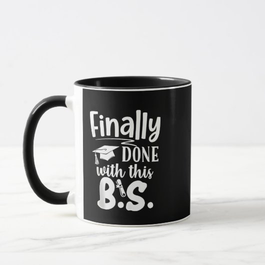 Mug Fini avec ce BS Funny graduation 2025 (Gauche)