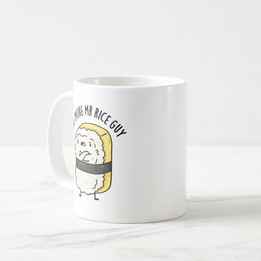 Mug Fini M. Rice Guy Funny Sushi Pun (Devant gauche)