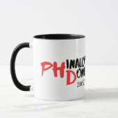 Mug Fini par la phase terminale - Conception amusante (Gauche)