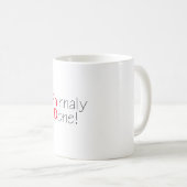 Mug Fini Phinally Funny Diplôme Phd (Devant droit)