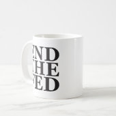 Mug Finissez le Fed - noir (Devant gauche)
