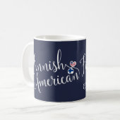 Mug Finlandais Américain Coeurs Enmêlés (Devant gauche)