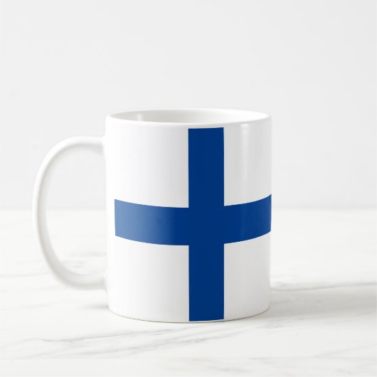 Mug Finlande Drapeau et faits amusants (Gauche)