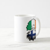 Mug Finlande Finlande Irlande Irlande Drapeau des raci (Devant droit)