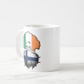 Mug Finlande Finlande Irlande Irlande Drapeau des raci (Devant gauche)