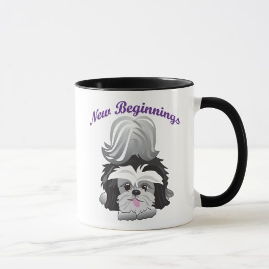 Mug Fins heureuses de nouveaux débuts (Droite)