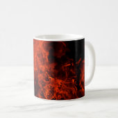Mug Fire background flame black hot (Devant droit)
