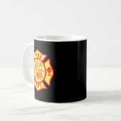 Mug Fire Department Logo Uniform Fireman Symbol Firefi (Devant gauche)