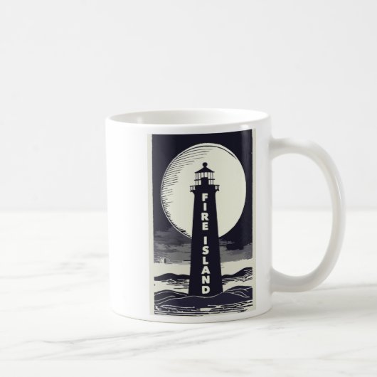 Mug Fire Island Lighthouse New York Moon (Droite)