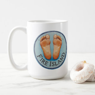 Mug Fire Island pieds nus et fantaisie libre ! Cadeau