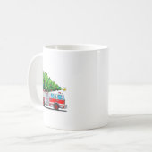 Mug Fire Truck Christmas Tree Xmas Lights Firefighter  (Devant gauche)