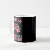 Mug Firefighter Christmas Pajama - Fire Truck Funny Fi (Devant gauche)