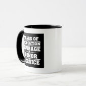 Mug Firefighter Motivation Fathers Day Gift for Men  (Devant gauche)