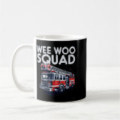 Mug Firefighter Truck Wee Woo Squad Fireman Men Boys K (Gauche)