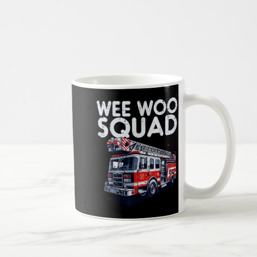 Mug Firefighter Truck Wee Woo Squad Fireman Men Boys K (Droite)