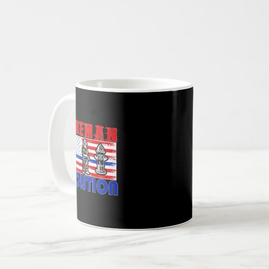 Mug Fireman Evolution Fireman Gift Proud Firefighter Q (Devant gauche)