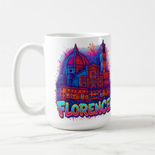 Mug Firenze Néon Pop-Art Skyline