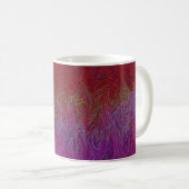Mug "Firestorme neurale" Abstraite" Rouge violet (Devant droit)