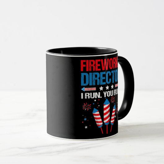 Mug Fireworks Director Je Vous Exécute Funny 4th Of (Devant droit)