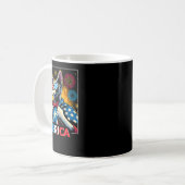 Mug Fireworks Patriotique Devon Rex Cat Merica (Devant gauche)
