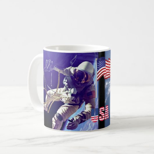 Mug First American Astronaut Space Walk (Devant gauche)